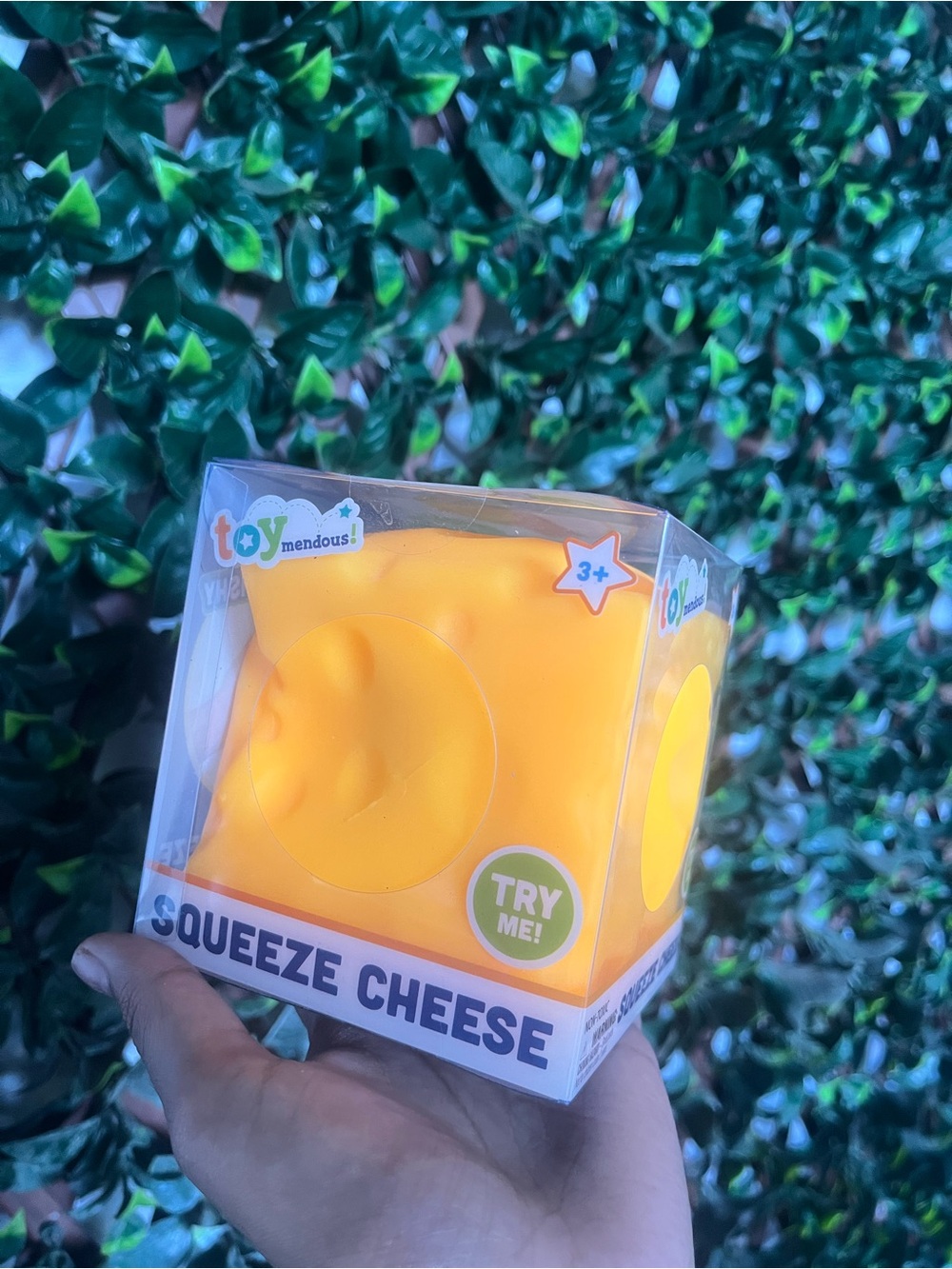 Squeeze Cheese Squishy Toy - Yellow